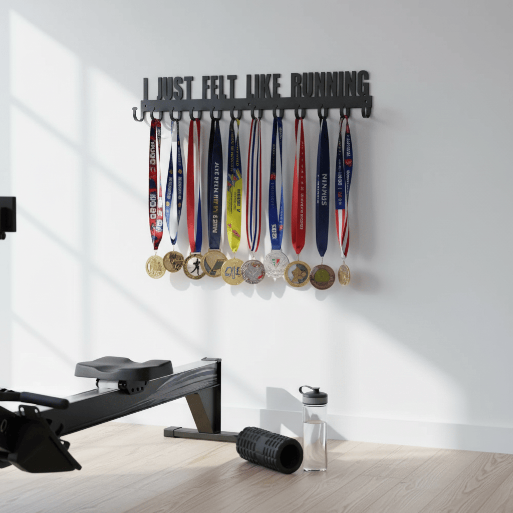 Rusty Rooster Fabrication & Design Physical product “I Just Felt Like Running” Hanging Rack (P24)