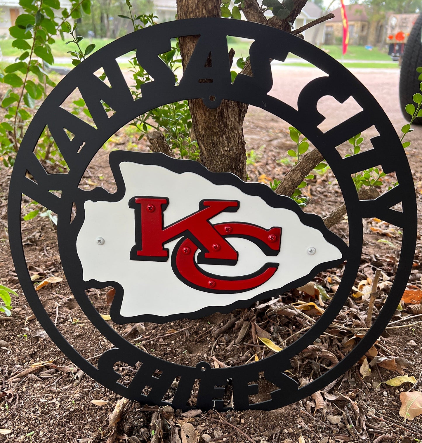 Rusty Rooster Fabrication & Design Physical product Kansas City Chiefs - Metal Sign A57