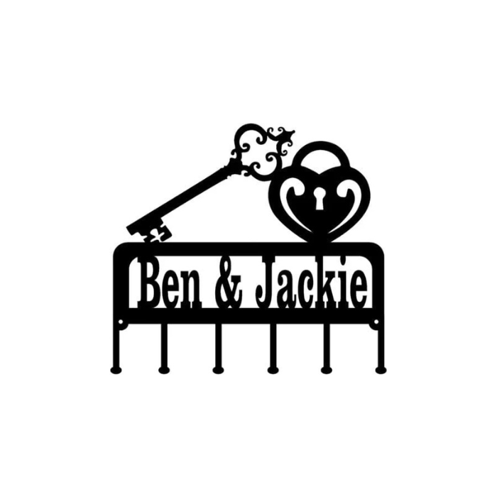 Rusty Rooster Fabrication & Design Physical product Key Holder, Key Hooks, Key Organization, Key Sign, Hooks, never lose your keys, Key Organizer, Key Ring Signs (C58)