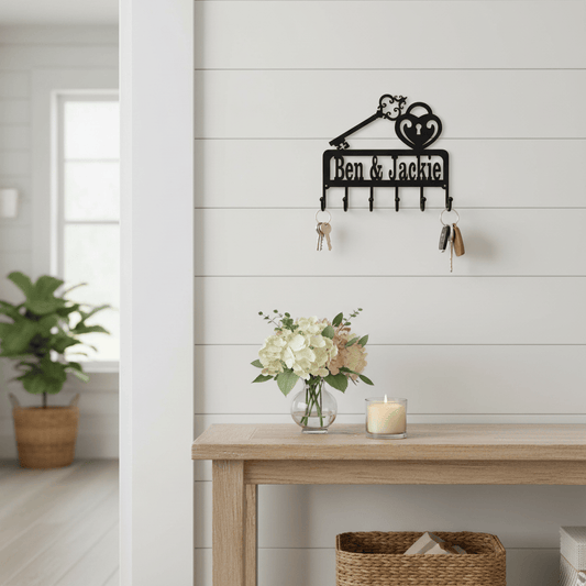 Roaster Key Rack Custom Metal Key Holders for Wall - Personalized Metal Key Holders ...