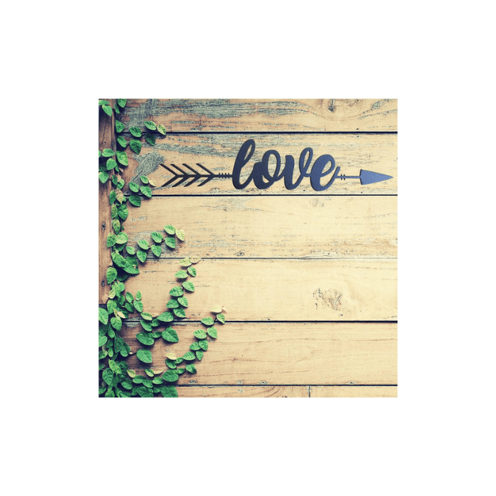 Rusty Rooster Fabrication & Design Physical product Love Arrow Wall Art (B54)