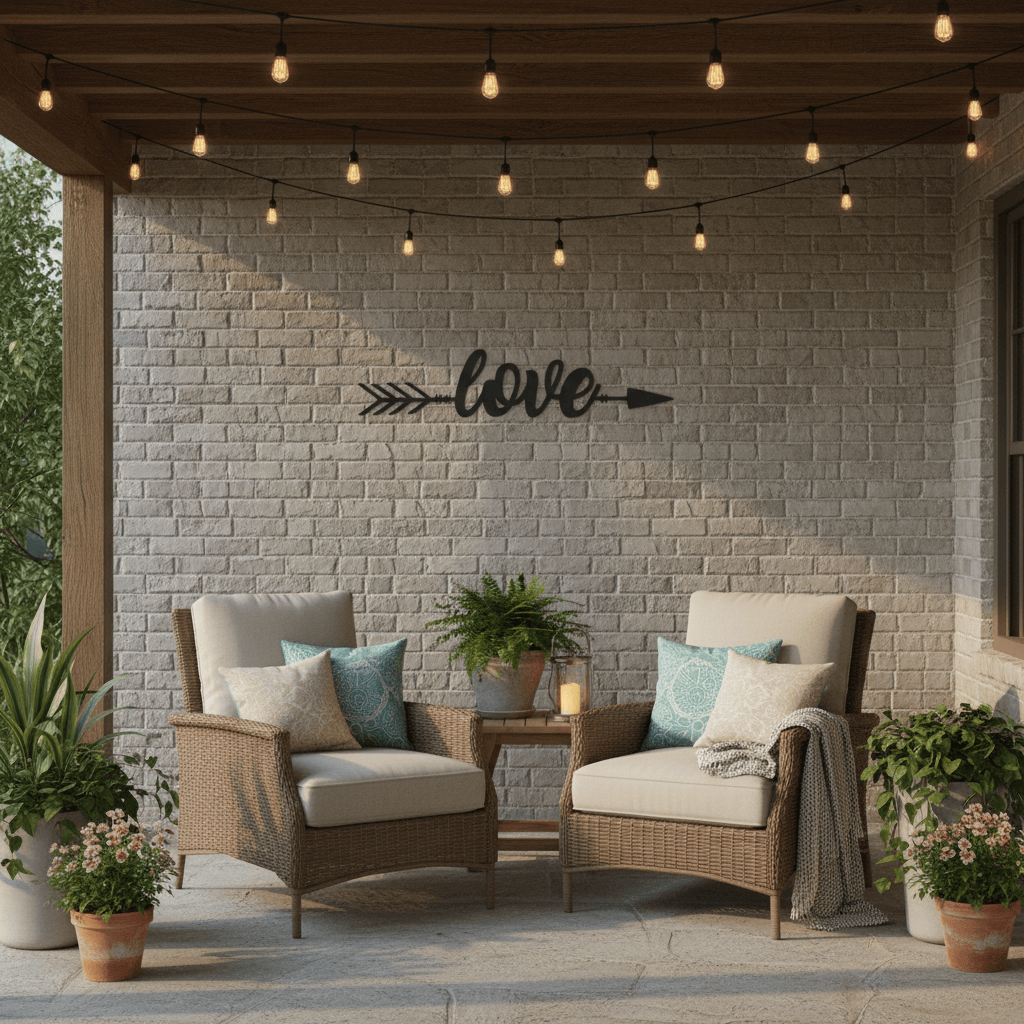 Rusty Rooster Fabrication & Design Physical product Love Arrow Wall Art (B54)