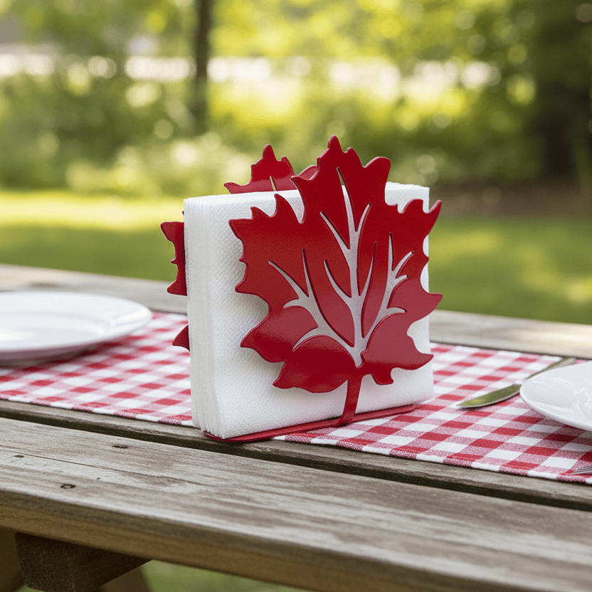 Rusty Rooster Fabrication & Design Physical product Napkin Holder Leaf Design (C10)