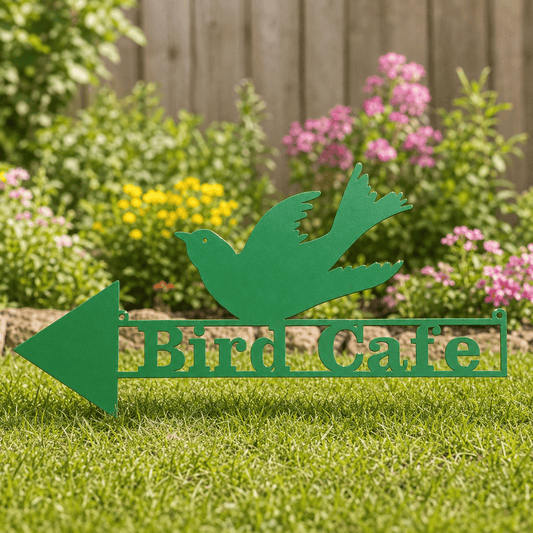 Rusty Rooster Fabrication & Design Physical product Personalized Bird Arrow Direction Sign (O15)