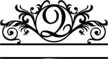 Monogram letter option
