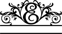 Monogram letter option