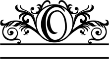Monogram letter option