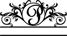 Monogram letter option