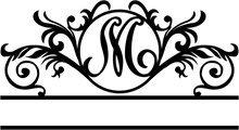 Monogram letter option