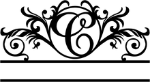 Monogram letter option
