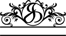 Monogram letter option