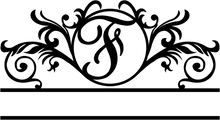 Monogram letter option