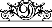 Monogram letter option