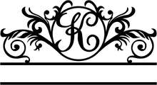 Monogram letter option