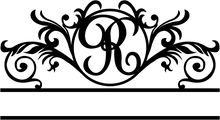 Monogram letter option