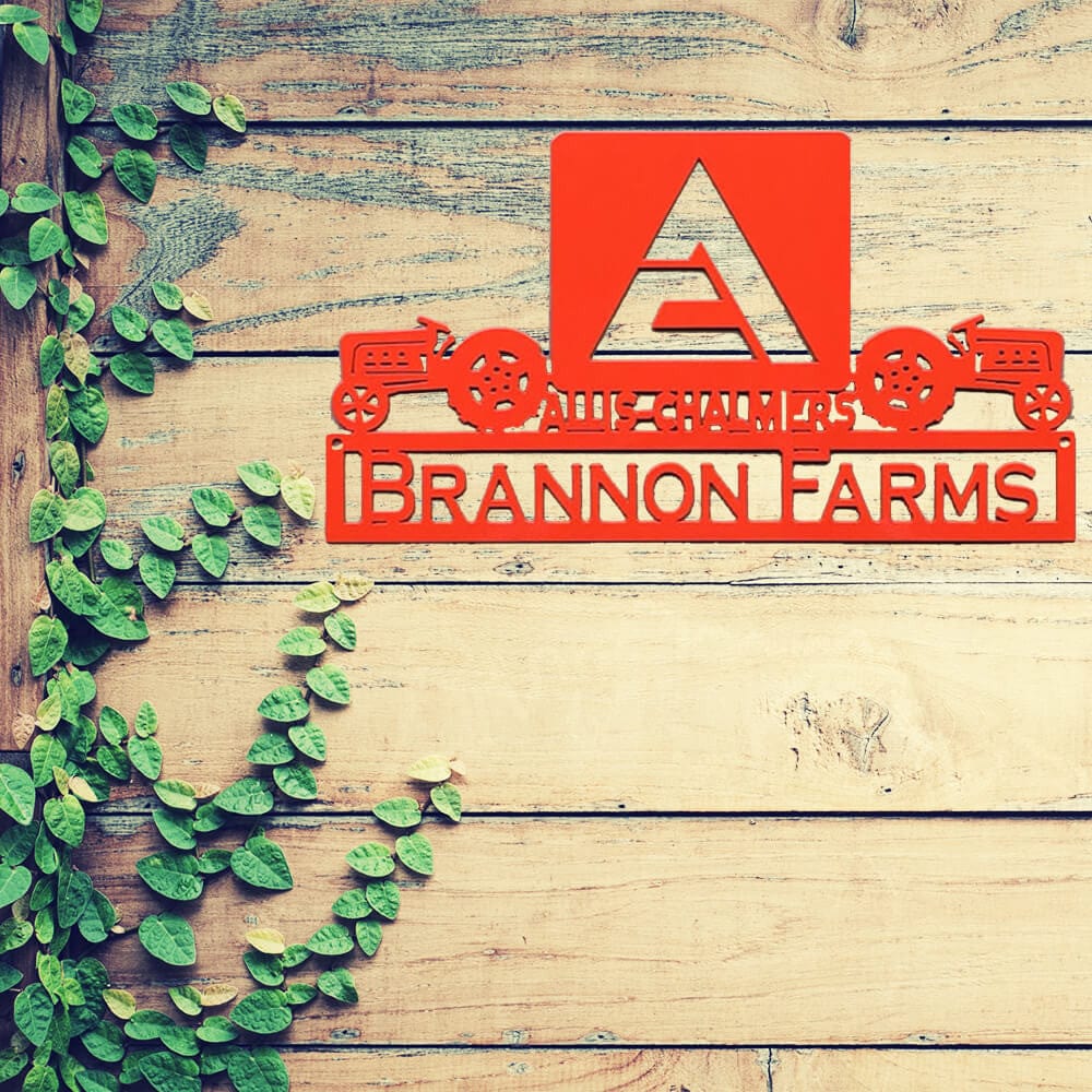 Rusty Rooster Fabrication & Design Physical product Personalized Dual Tractor – Allis-Chalmers Sign Farm Life (U17)