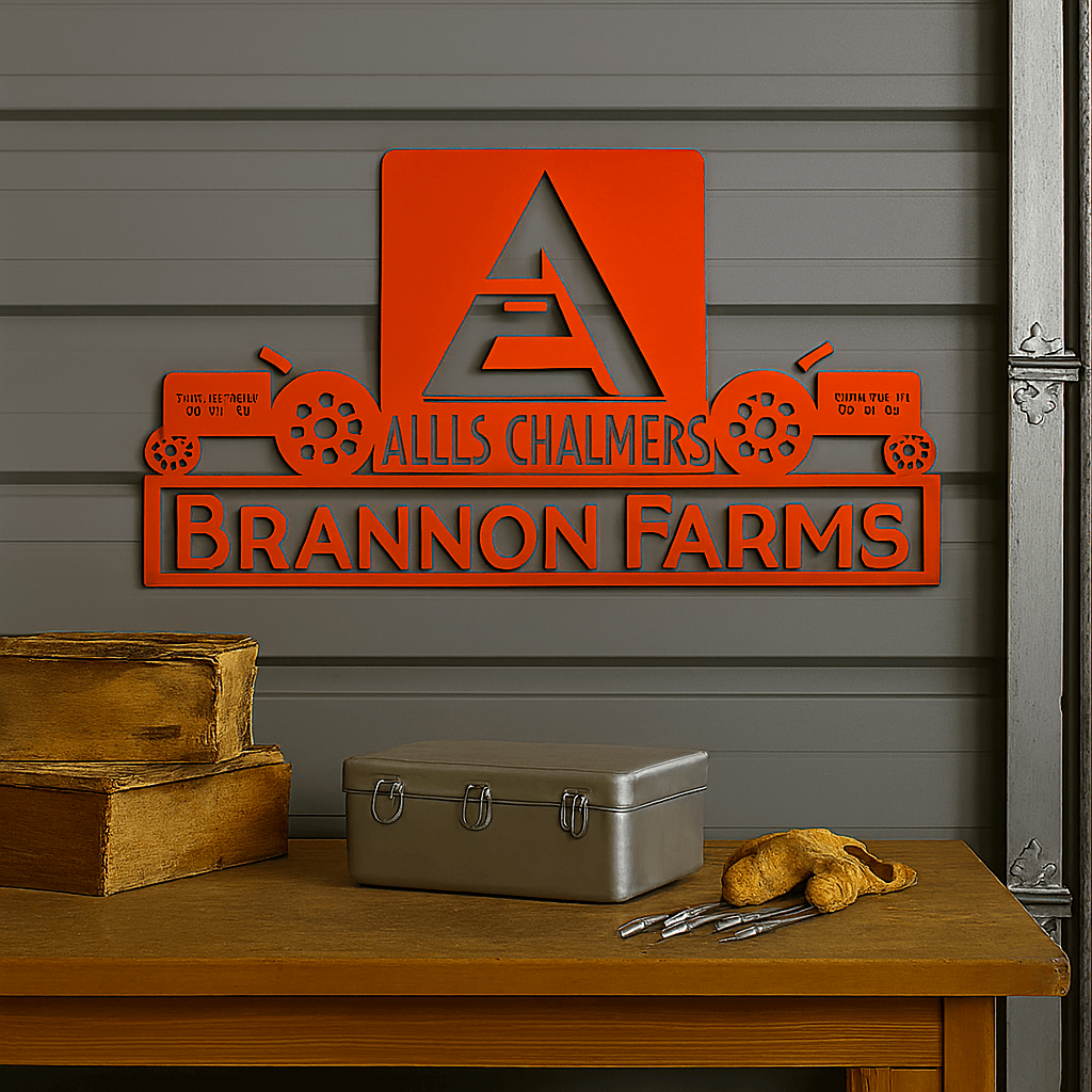 Rusty Rooster Fabrication & Design Physical product Personalized Dual Tractor – Allis-Chalmers Sign Farm Life (U17)