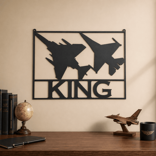 Rusty Rooster Fabrication & Design Physical product Personalized F-16 & F-4 Aircraft Metal Sign (L23)