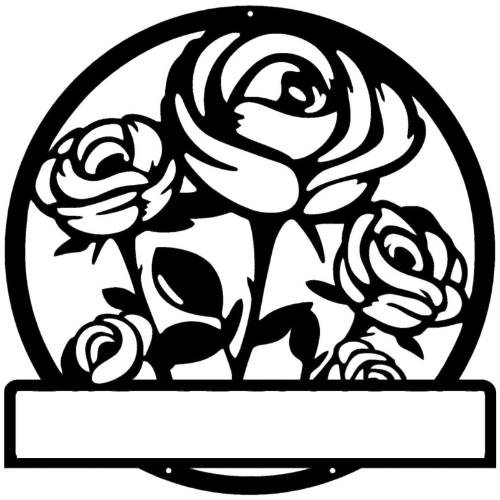 Rusty Rooster Fabrication & Design Physical product Personalized Flower Wall Art (C79)