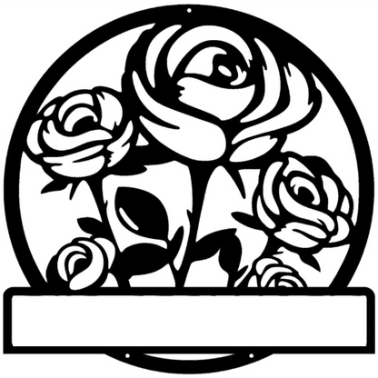 Rusty Rooster Fabrication & Design Physical product Personalized Flower Wall Art (C79)