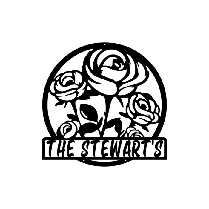 Rusty Rooster Fabrication & Design Physical product Personalized Flower Wall Art - Nature's Beauty in Your Space (C79)