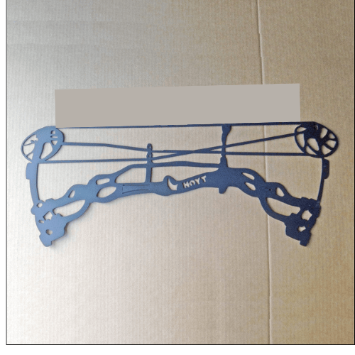 Rusty Rooster Fabrication & Design Physical product Personalized Metal Sign with Hoyt Compound Bow and Custom Text (I25)