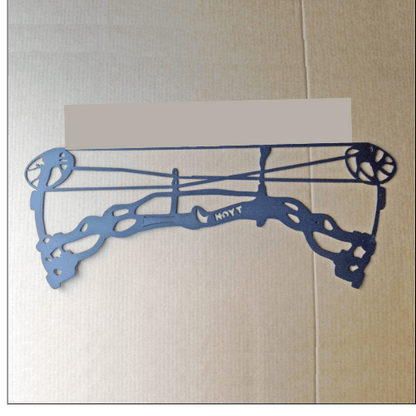 Rusty Rooster Fabrication & Design Physical product Personalized Metal Sign with Hoyt Compound Bow and Custom Text (I25)
