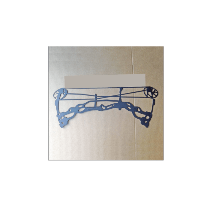 Rusty Rooster Fabrication & Design Physical product Personalized Metal Sign with Hoyt Compound Bow and Custom Text (I25)