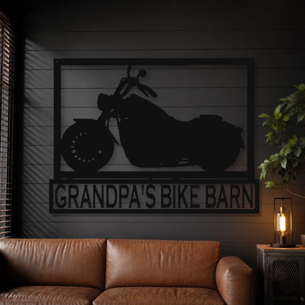 Rusty Rooster Fabrication & Design Physical product Personalized Motorcycle Metal Wall Art (T8)
