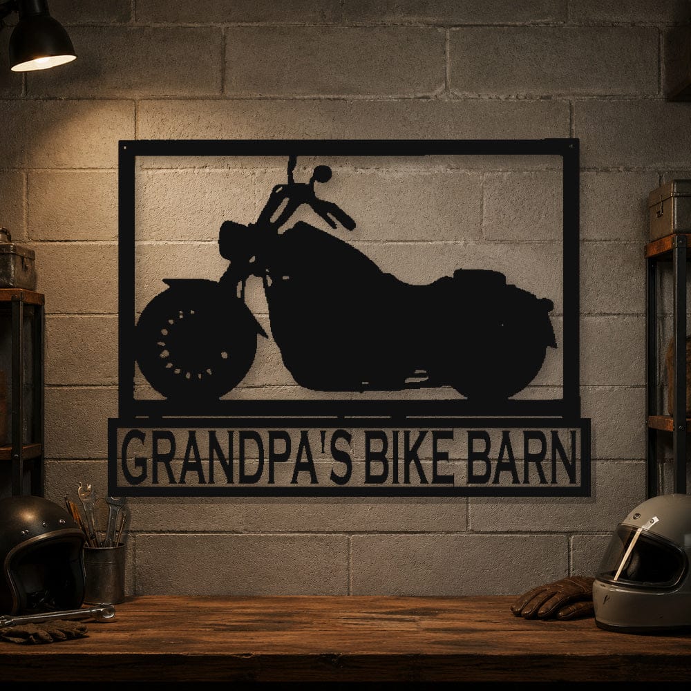 Rusty Rooster Fabrication & Design Physical product Personalized Motorcycle Metal Wall Art (T8)