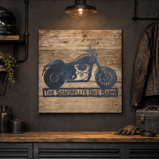 Rusty Rooster Fabrication & Design Physical product Personalized Nightster Motorcycle Metal Sign (I26)