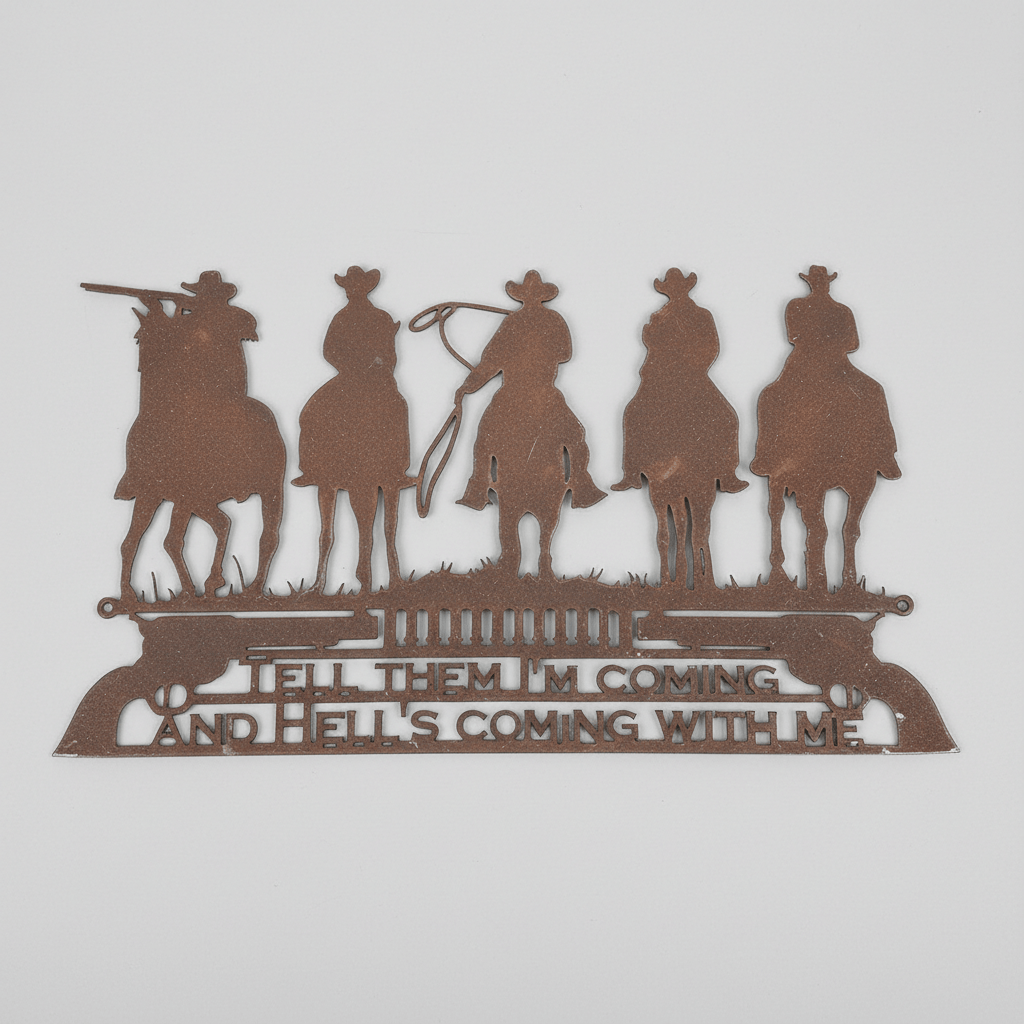 Rusty Rooster Fabrication & Design Physical product Western Riders With Tombstone Movie Quote (A23)
