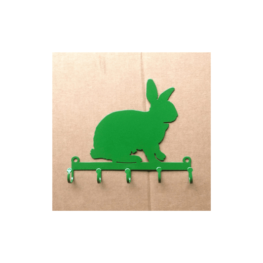 Rusty Rooster Fabrication & Design Physical product "Whimsical Delight: Rabbit Key Holder with 5 Hooks - Organize Your Keys with Playful Charm!" (Y18)