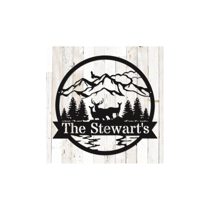 Rusty Rooster Fabrication & Design Physical product Wildlife Monogram (C51)