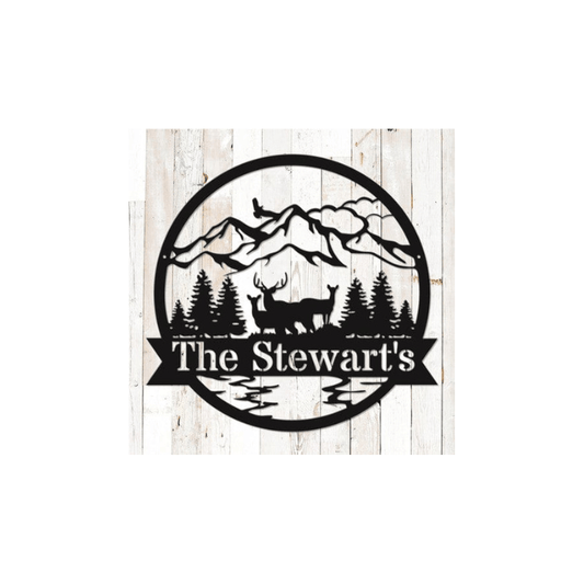 Rusty Rooster Fabrication & Design Physical product Wildlife Monogram (C51)