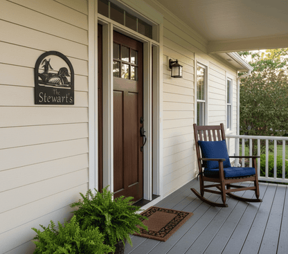 Rusty Rooster Fabrication & Design Physical product Wood Duck with Personalized Text (B38)