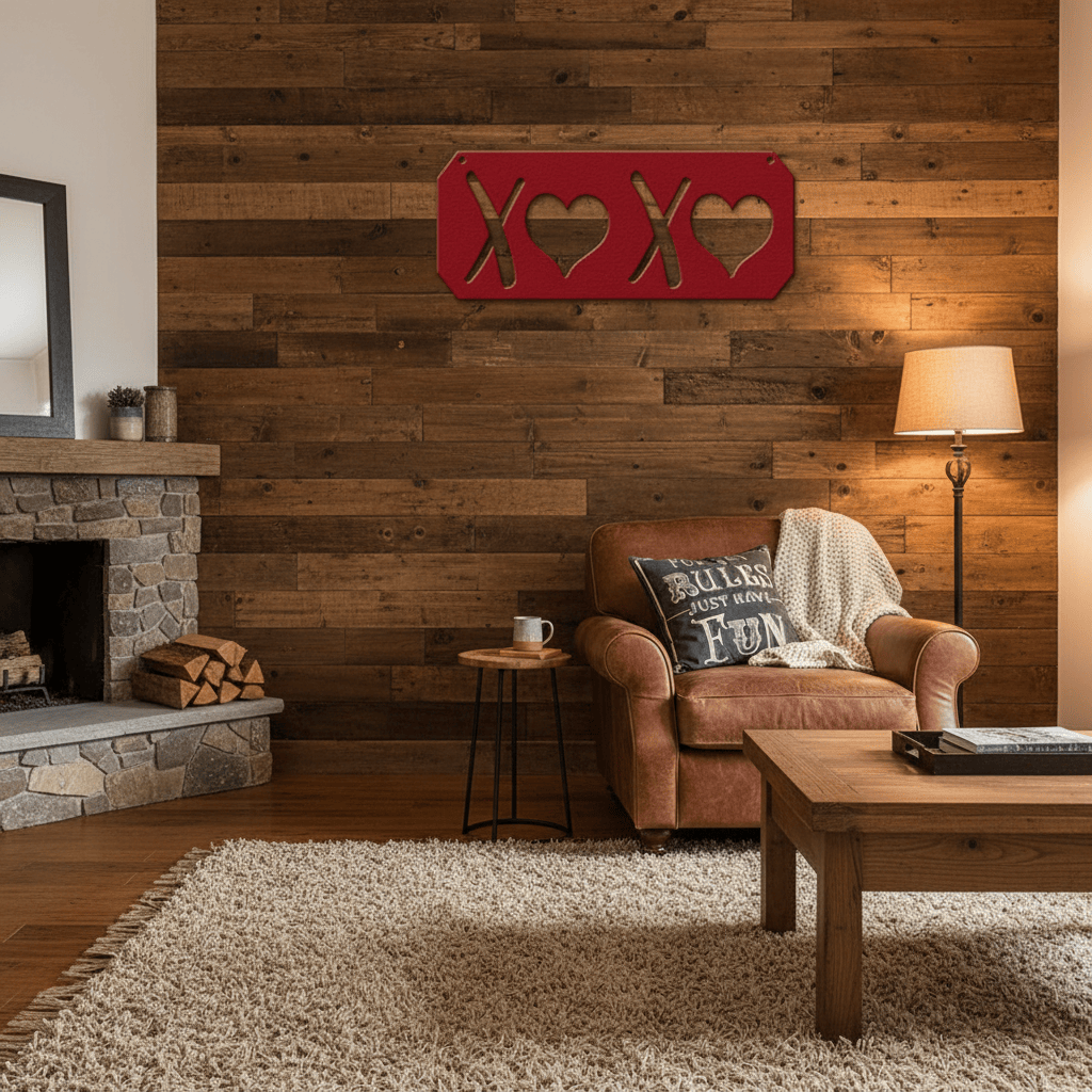 Rusty Rooster Fabrication & Design Physical product XOXO Metal Wall Art Sign (G37)