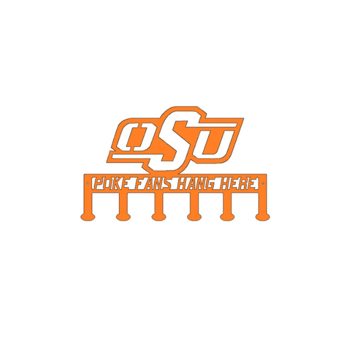 Rusty Rooster Fabrication & Design Poke Fans hang Here Oklahoma State (C42)