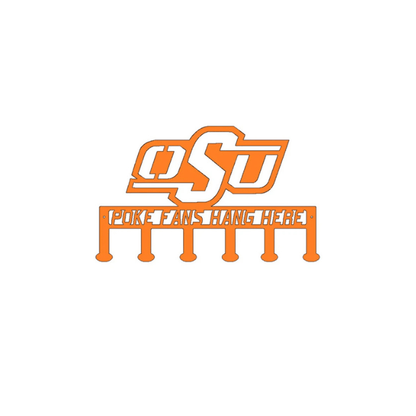 Rusty Rooster Fabrication & Design Poke Fans hang Here Oklahoma State (C42)