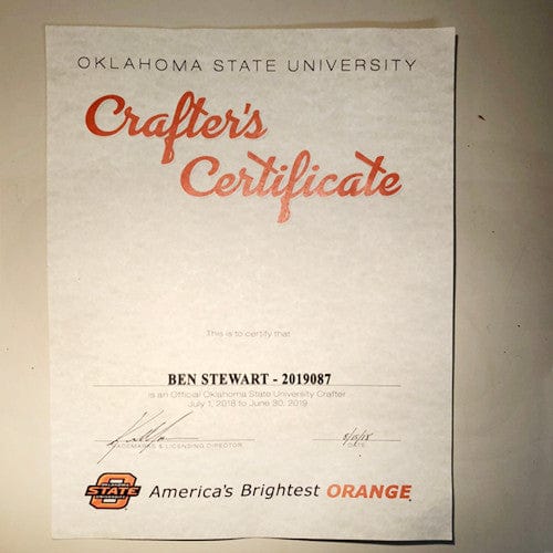 Rusty Rooster Fabrication & Design Poke Fans hang Here Oklahoma State (C42)