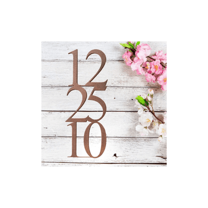 Rusty Rooster Fabrication & Design Stacked Wedding Date Wall Art (N21)