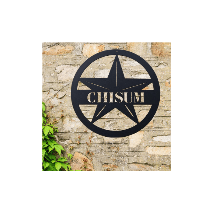 Rusty Rooster Fabrication & Design Star Monogram (D46)