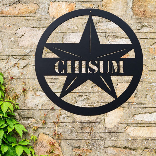 Personalized Lone Star #1 Monogram Metal Sign – Outdoors Find