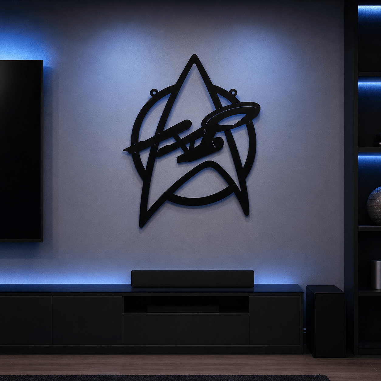 Rusty Rooster Fabrication & Design Star Trek Metal Wall Art (T18)