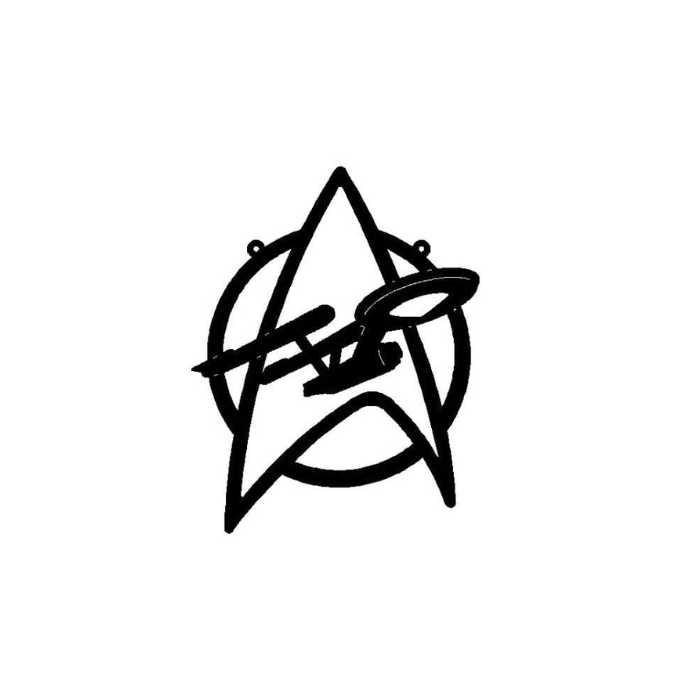 Rusty Rooster Fabrication & Design Star Trek Wall Art (T18)