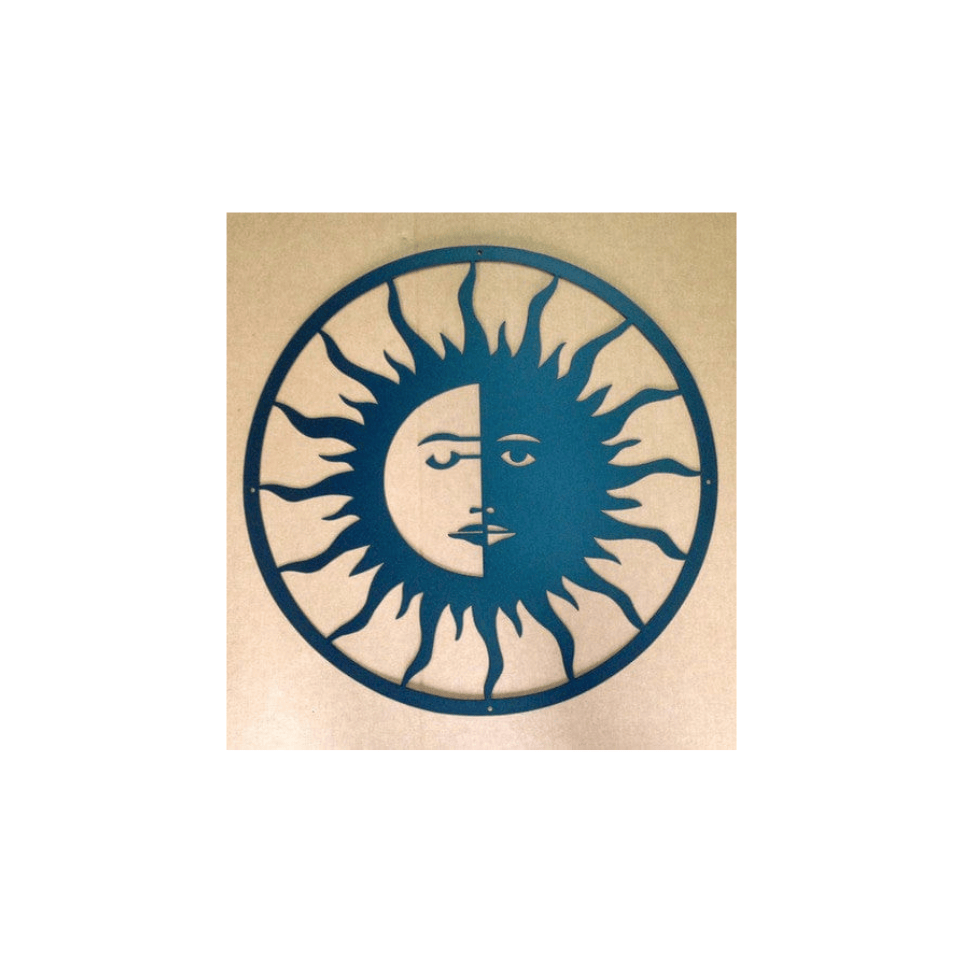 Rusty Rooster Fabrication & Design Sun Face Patio Decor (Y23)