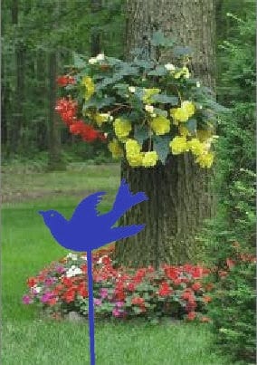 Rusty Rooster Fabrication & Design Swallow Metal Garden Stake (G0)