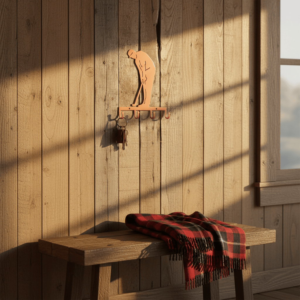 Rusty Rooster Fabrication & Design Swing into Organization: Golfer Key Holder - Keep Your Keys in Perfect Order! (I22)