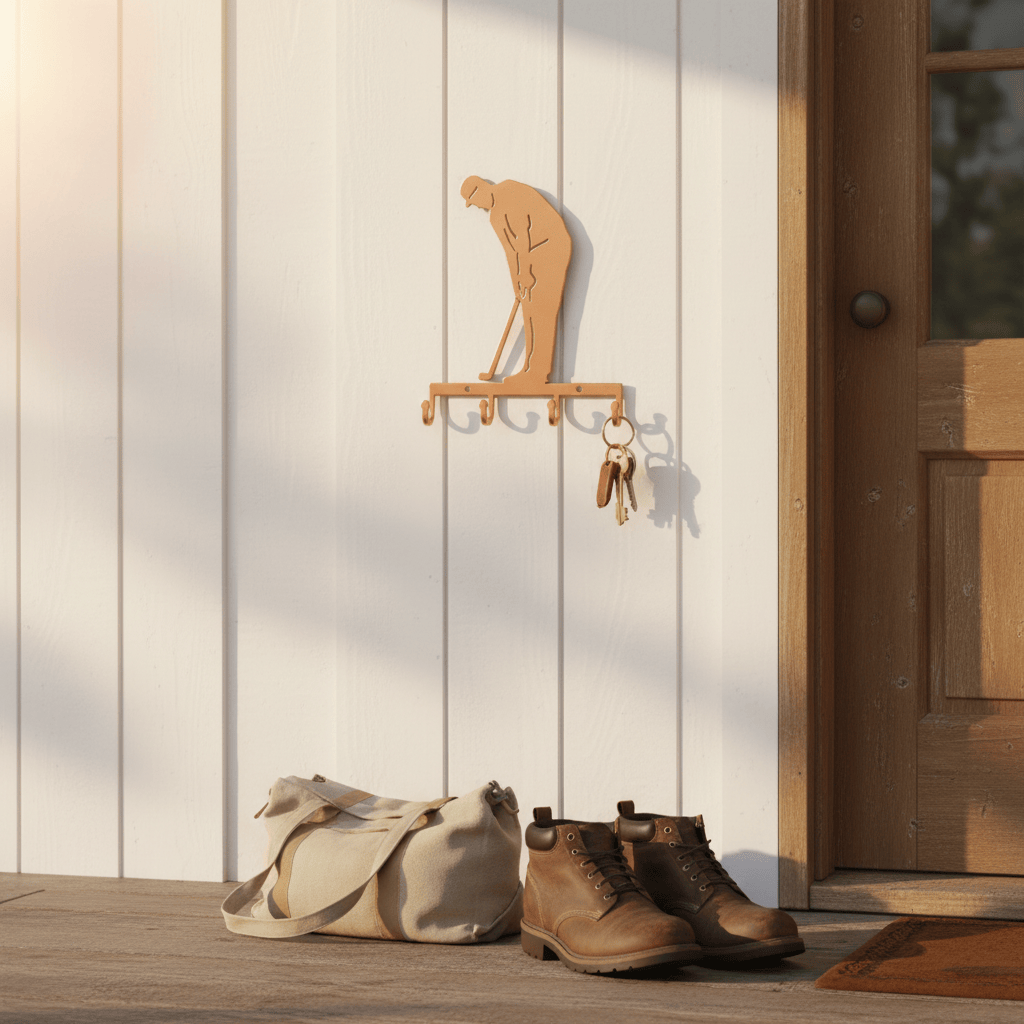 Rusty Rooster Fabrication & Design Swing into Organization: Golfer Key Holder - Keep Your Keys in Perfect Order! (I22)
