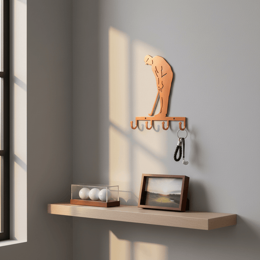 Rusty Rooster Fabrication & Design Swing into Organization: Golfer Key Holder - Keep Your Keys in Perfect Order! (I22)